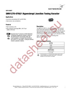 SMV1270-079LF datasheet  
